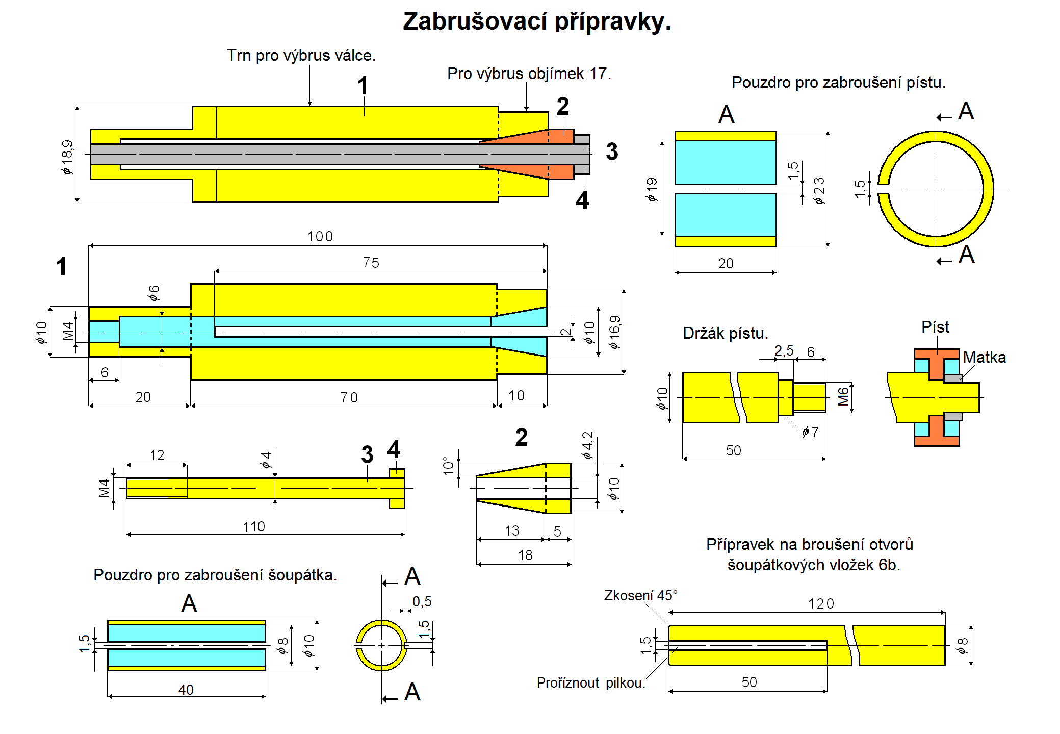 Zabrušovací přípravky.VS.
